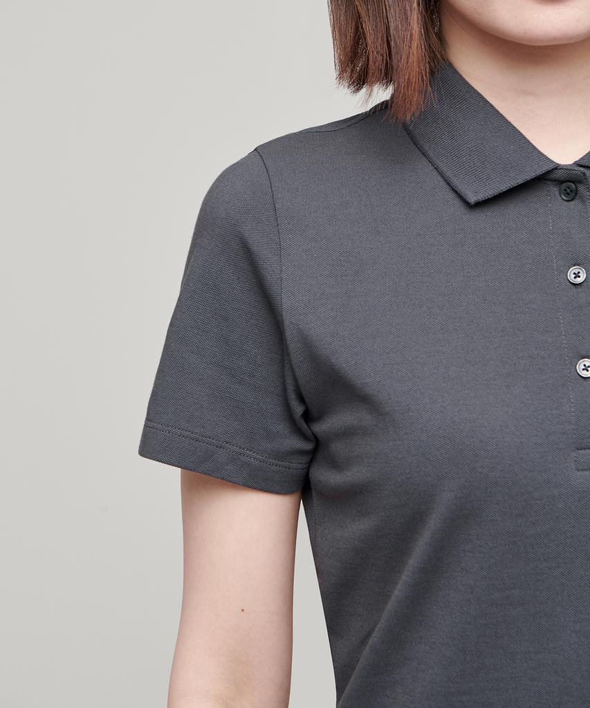 Musinsa Standard Woman [Cooltandard] Women'S Pique Polo Dress [Dark Gray]