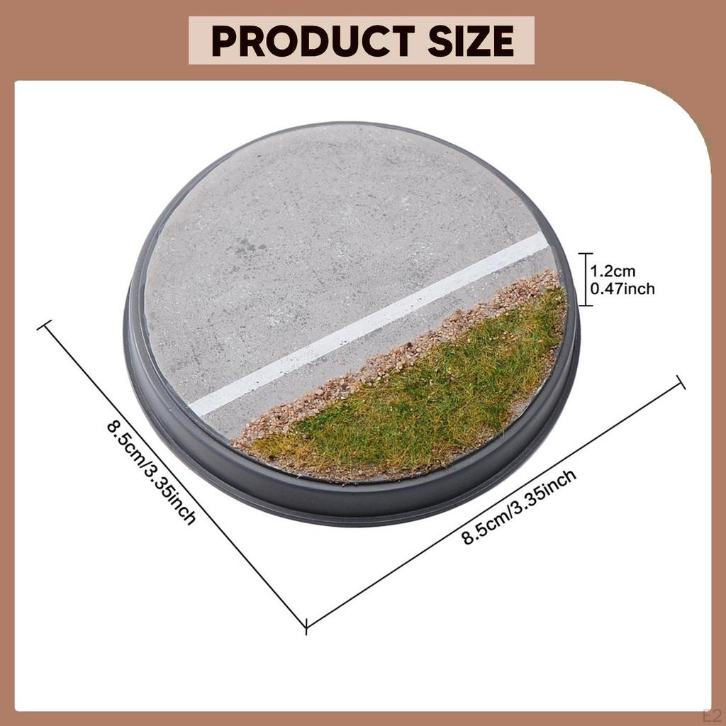 1/64 Highway Diorama Model Car Figure Display Stand Home Decoration Collectible Ornament Scenery