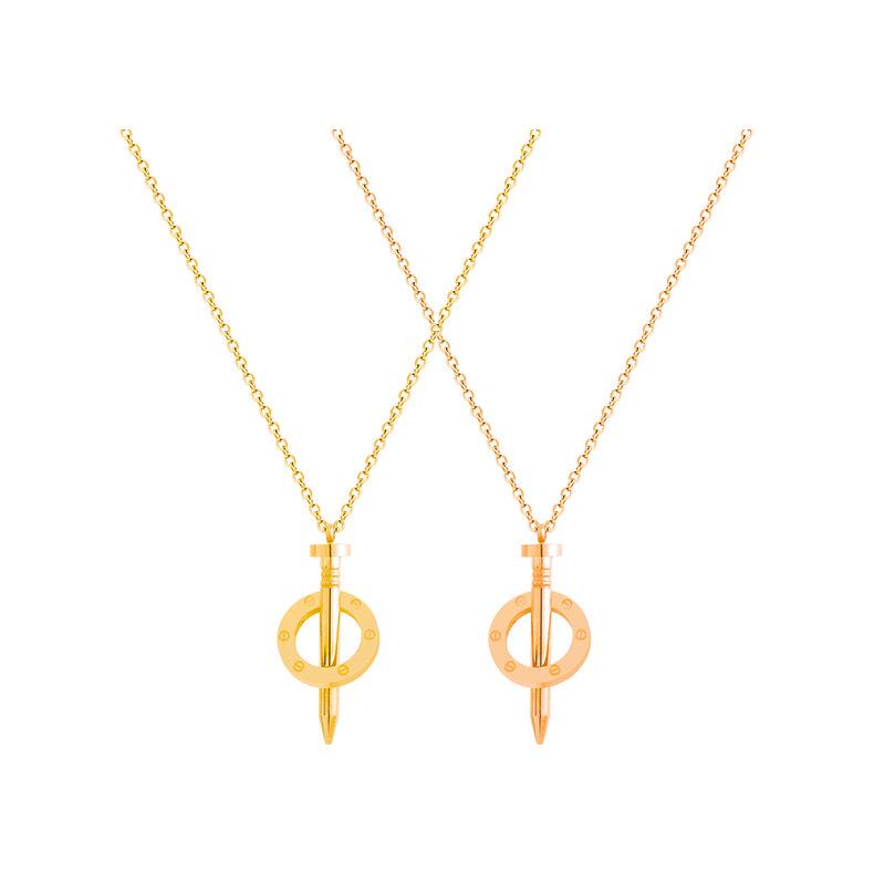 Luxurious Women's Titanium Steel Clavicle Necklace - Elegant, Simple, and Stylish