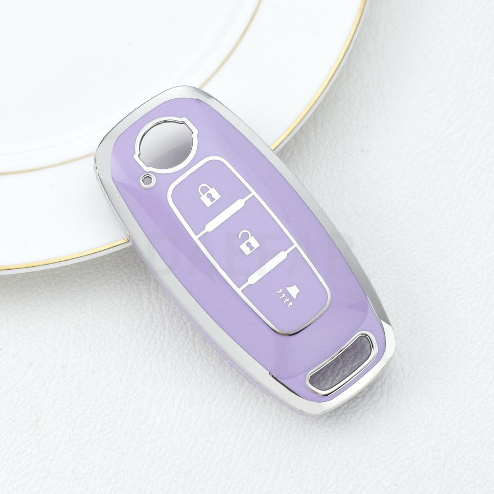 3 Button Key Fob Prtoective Skin Cover Mount Case Fit For Nissan X-Trail T33 Kicks Qashqai J12 Juke Teana Altima Ariya Smart
