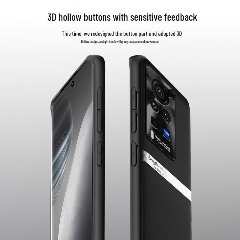 Vivo X60 Pro Liquid Leather Anti-Fall-Schutzhülle – Einzeln versandt