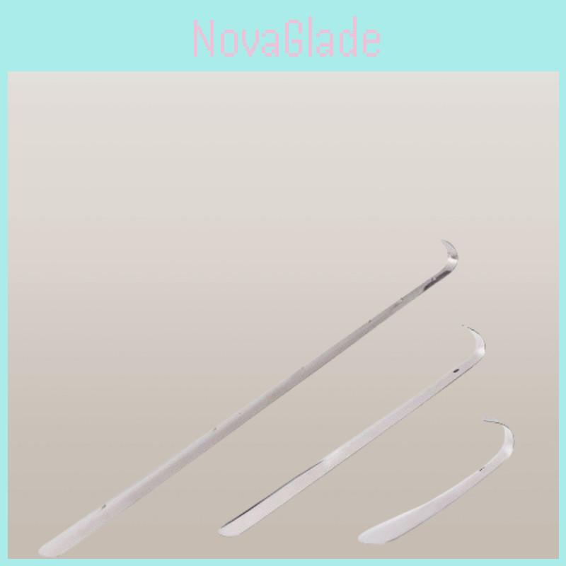 Stainless Steel Shoe Horn 30cm Metal Long Shoe Horn No Bending Easy Shoe On And Off
