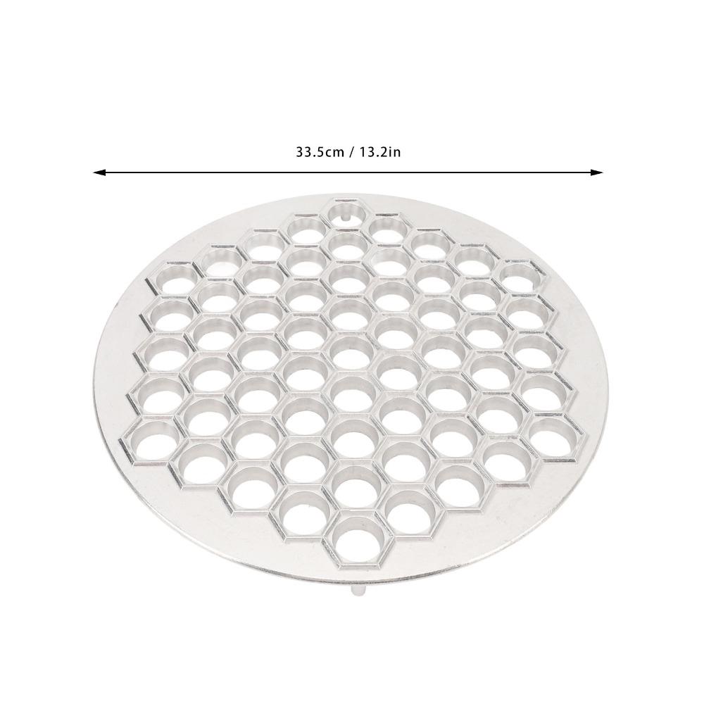 Kitchen Tool 61 Holes Dumpling Mold Dishwasher Safe Aluminum Alloy Ravioli Maker Efficient Time-saving Pelmeni Maker Potstickers
