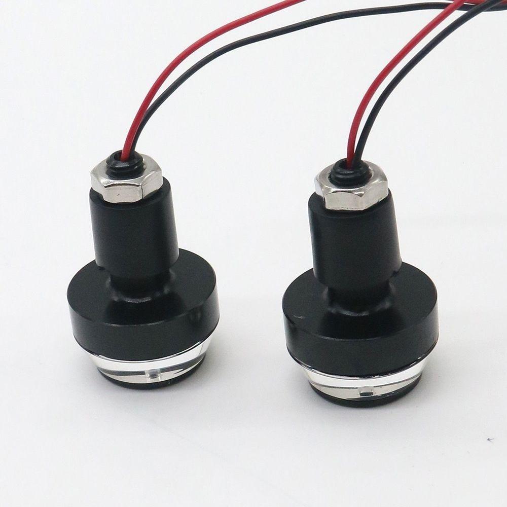 Nuovo 1 paio impermeabile moto bici LED indicatori di direzione lampeggiante indicatore di luce ambra lampadina lampada laterale barra E