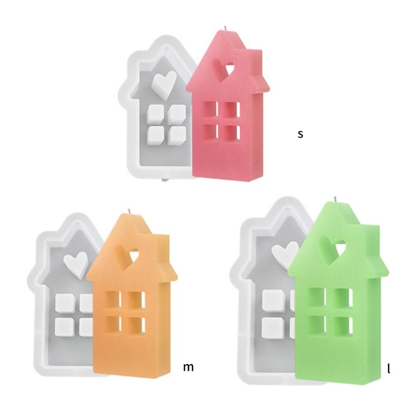 Silicone Soap Mold DIY Silicone Candle Molds Easter Clay Mould House Shaped Silicone Soap Making Molds Silicone Material
