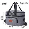 Double-Layer Insulated Picnic Bag - Large, Single Shoulder, Waterproof, Heat-Pressed, Fresh-Keeping, Outdoor Handheld.