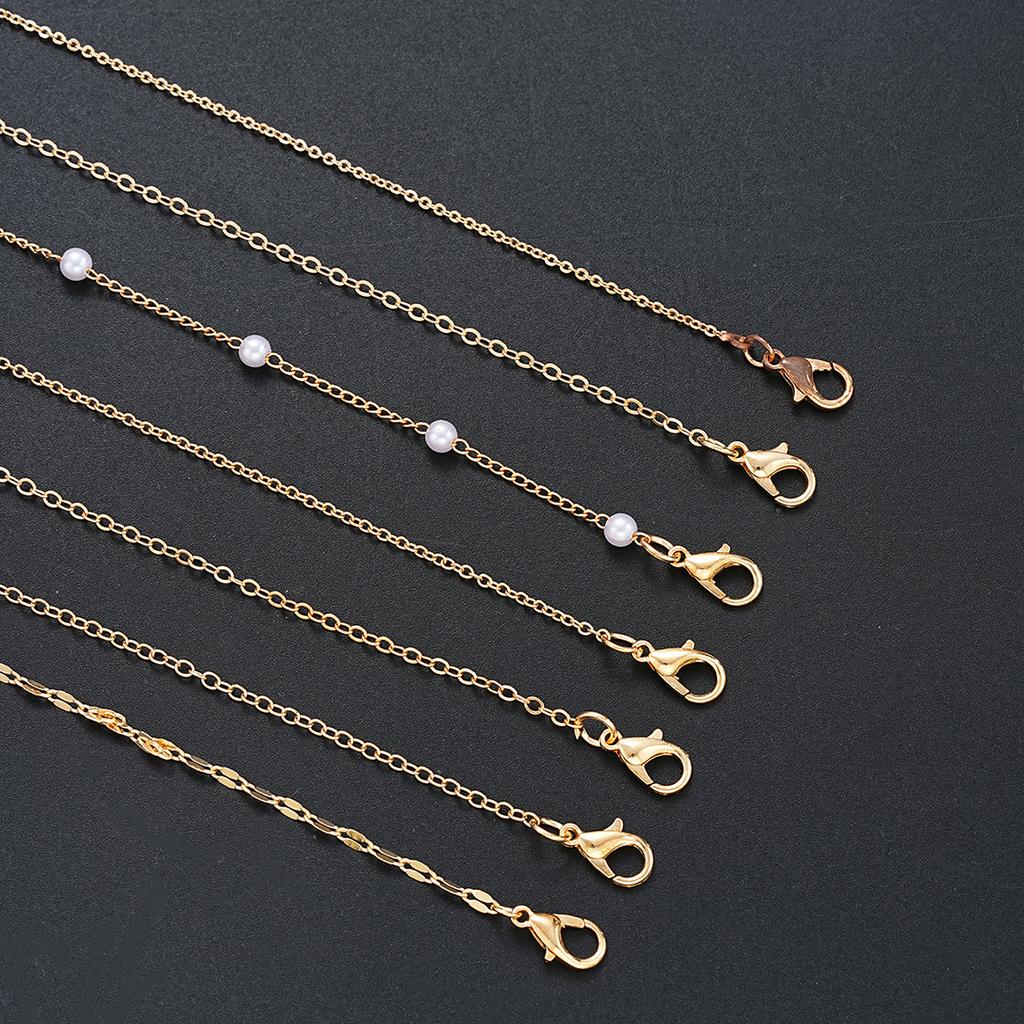 7Pcs Gold Color Multilayer Pearl Butterfly Necklace For Women Trendy Star Love Heart Bowknot Zircon Pendant Necklace Jewelry Set