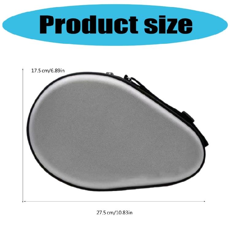 Gourd Shape Pingpong Paddle Bag Zippers Handbag Hard Shell Table Tennis Rackets Bag Tennis Table Accessory Organizers