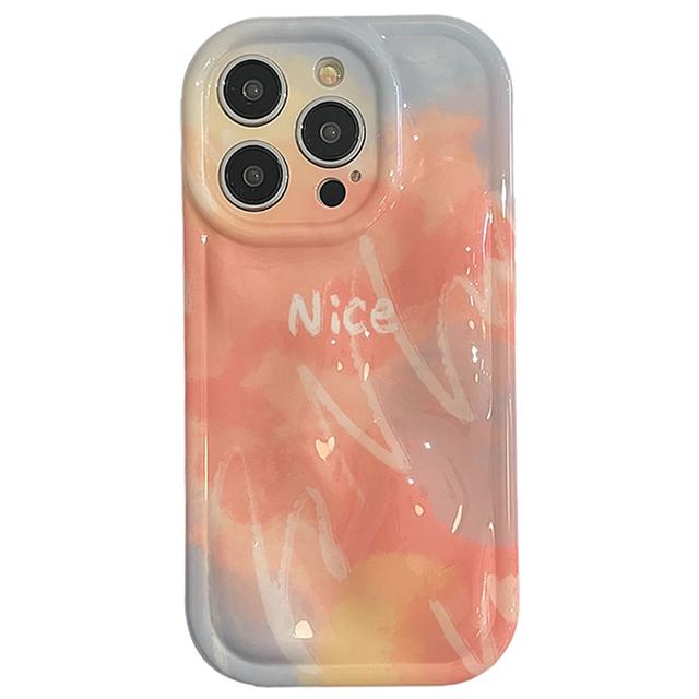 

Градиентный цвет 3d метеоритный узор с буквами противоударный чехол для телефона для Iphone 14 11 12 13 Pro Max прекрасный мягкий чехол на заднюю панель For iPhone 14 Pro