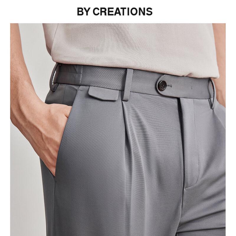 

By Creations Men s Cool-Touch Lightweight Single Pleat Casual Pants L