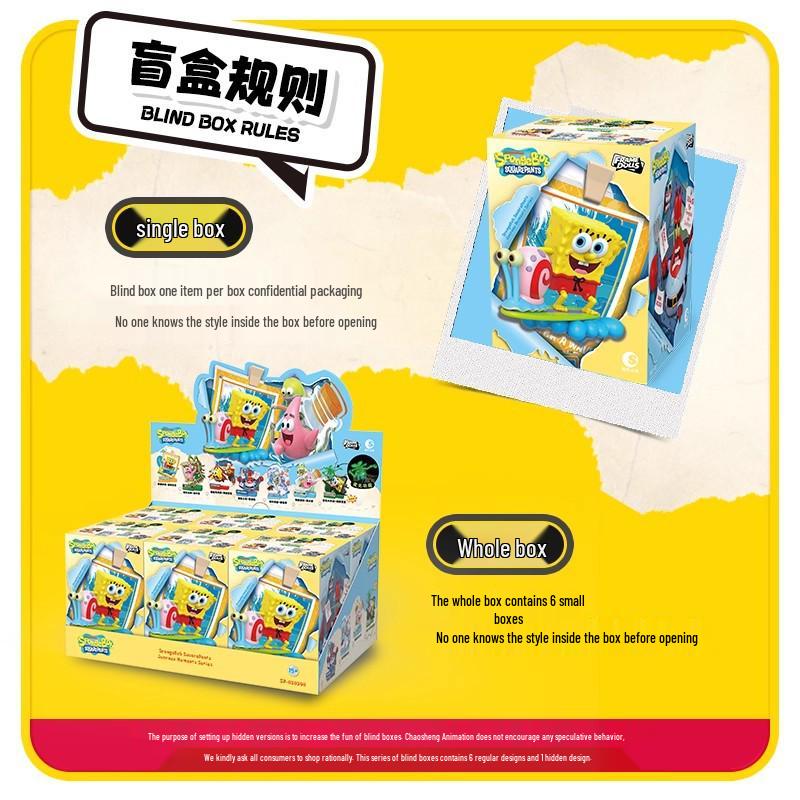 SpongeBob SquarePants Adventure Figures: Patrick, Squidward, Mr. Krabs Blind Box Ornaments