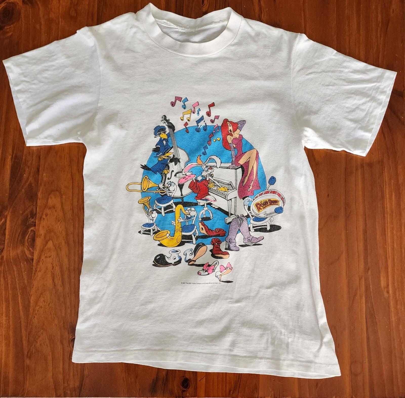 Vintage Who Framed Roger Rabbit Tee Small 1987 Cartoons Movies Christopher Lloyd Unisex T-Shirt XXXL