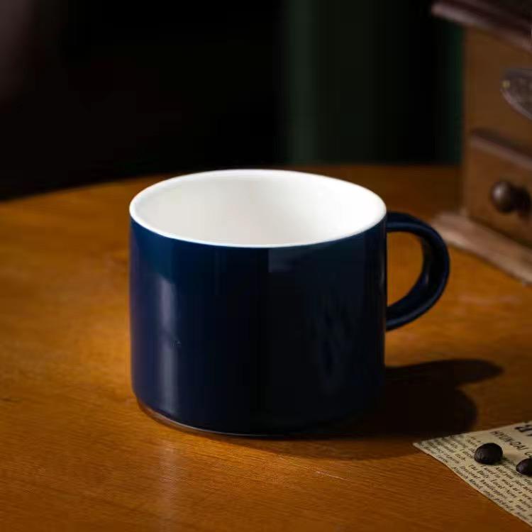 Jednobarevný Jednoduchý hrnek Šálek na cappuccino Šálek na kávu Nordic Style Keramický šálek na vodu Šálek na kávu Šálek na mléko Šálek na snídani