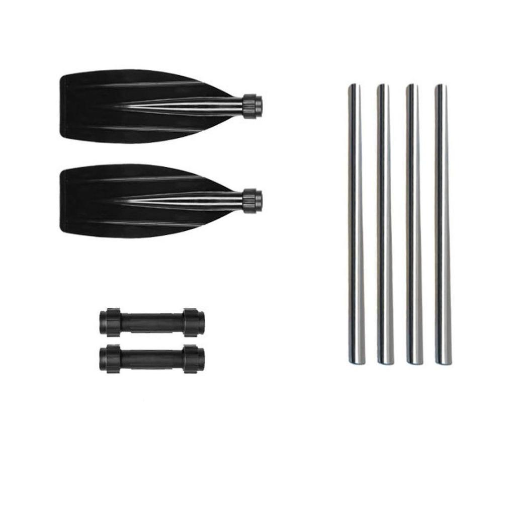 2 Aluminum Alloy Floating Boat Canoe Paddles for Outdoor Activities.
