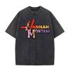 Vintage TV Character Pop Star Singer Hannah Montana T Shirts Unisex Women Fashion Aesthetic Washed Short Sleeve Tshirts Streetwear