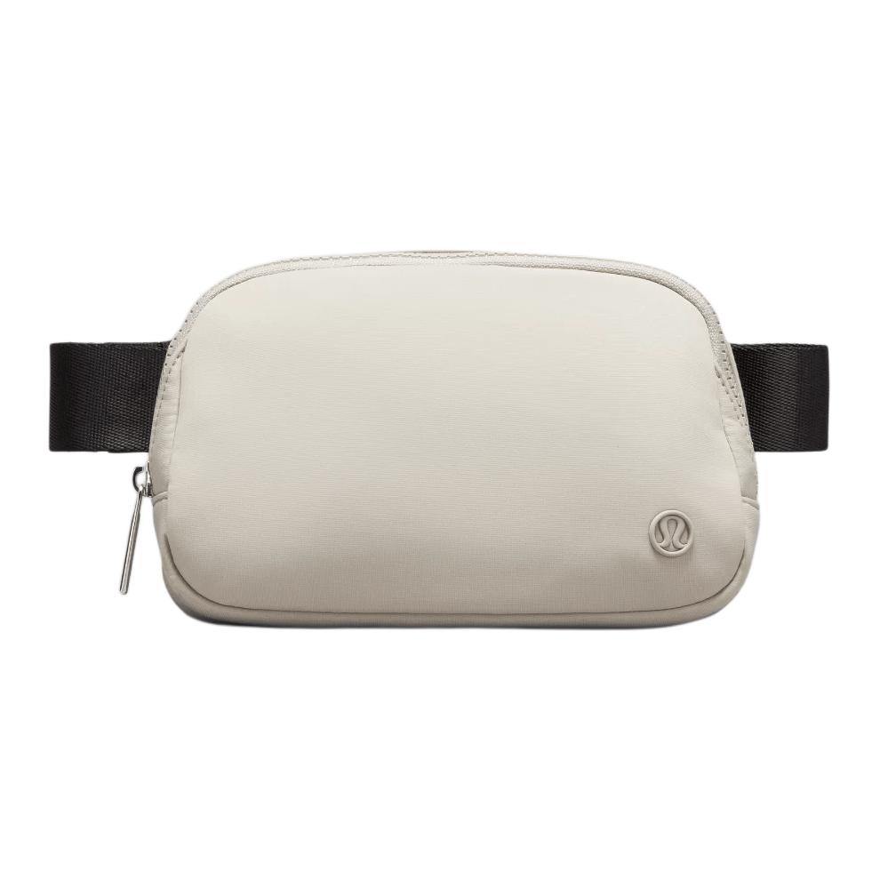 Lululemon Everywhere 1L Casual Fashion Versatile Nylon Shoulder Crossbody Waist Bag Unisex Bags Black Natural LU9BRES-051346 Raw Hemp & Black