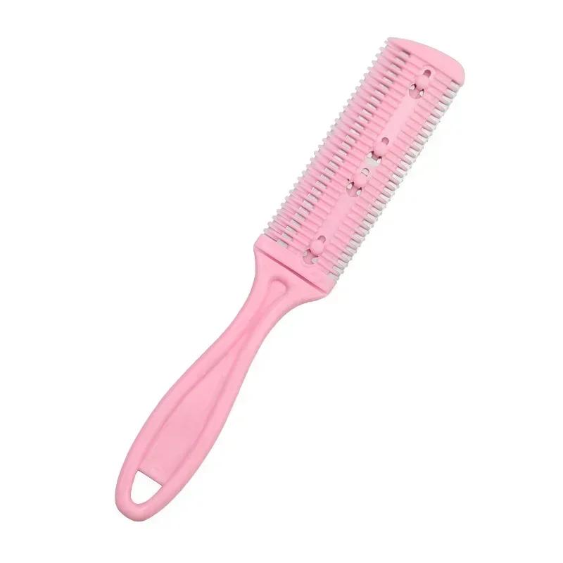 Hair Shaving Comb With Razor Blade Hair Brushes Hair Trimmer Cutting Thinning Haircut Tool Professional Barber Salon Hairs Knife