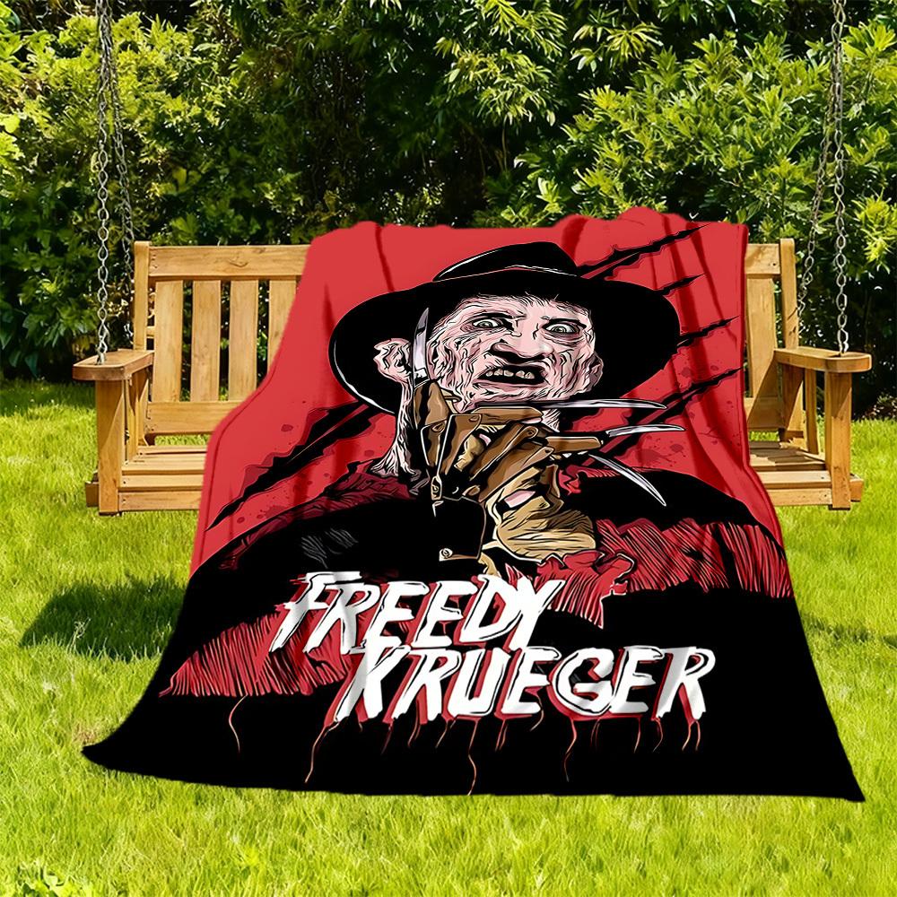 

1PC A Nightmare on Elm Street Outdoor Blanket Lightweight Flannel, Soft & Warm, All-Season Use for Sofa, Outdoor, Camping, Living Room, Office037 130x150cm