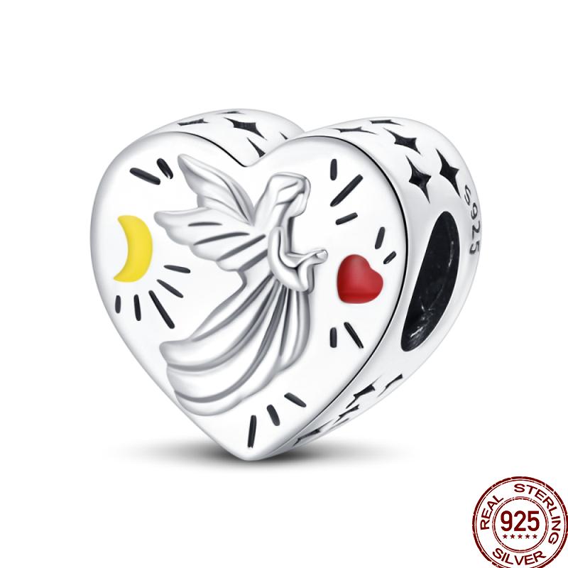 100% Copper Love Blessing Emotional Heart Shaped Beaded Beads Suitable For 3Mm Original Bracelet Diy Jewelry