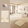 Large Area Rugs for Bedroom Cream Style Living Room Decoration Line Carpet Thick Plush Study Floor Mat Fluffy Soft Cloakroom Rug