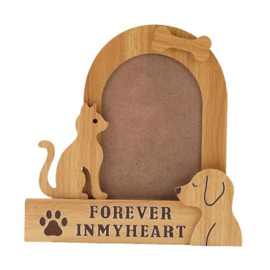

Cat Memorial Picture Frame Vintage Photo Frame Wooden Tabletop Sympathy Gifts for Loss of Loved Little Dog