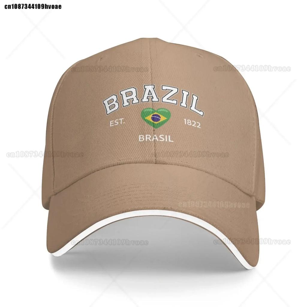 Fashion Flag Hats Brazil EST Baseball Cap Unisex Adjustable Summer Sport Caps Brasil Sandwich Caps Snapback Golf Hat