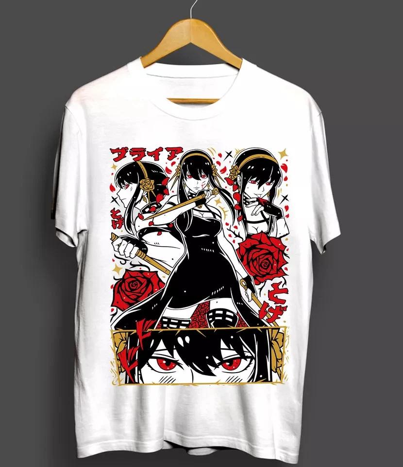 SPY X FAMILY Unisex TShirt Loid Yor Anya Bon Forger Unisexga Anime Shirt White S