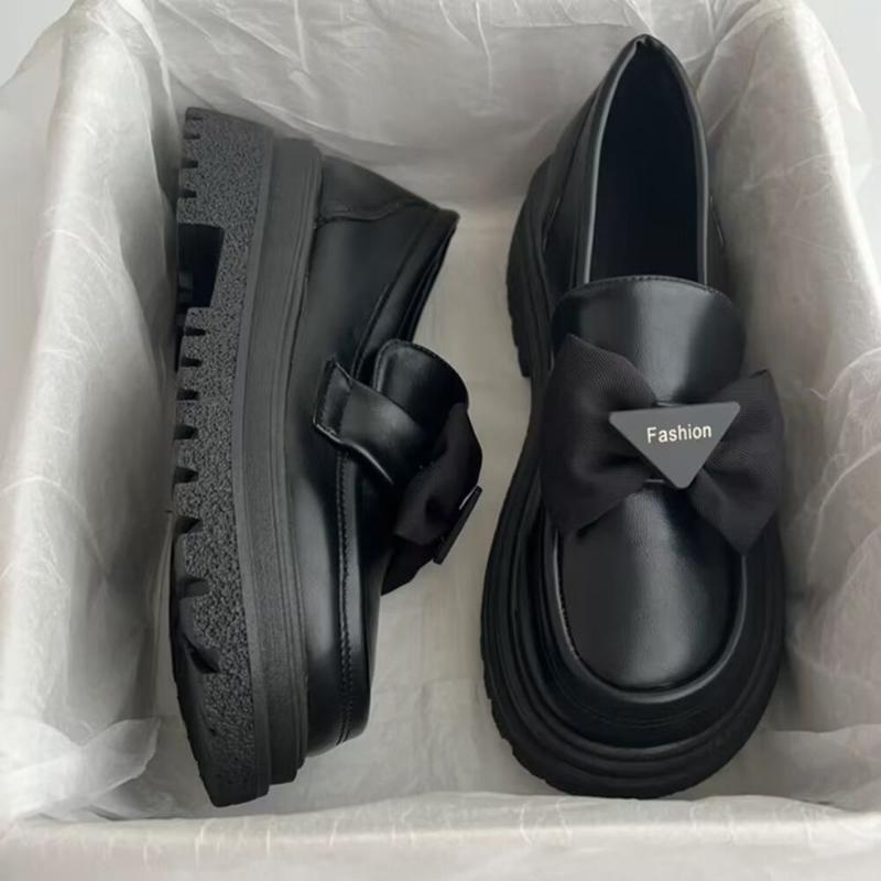 Fashion Women Mary Janes Shoes Spring Autumn New Fashion Thick Soles Shallow Shoes for Women Dress Students Women Lolita Loafers Pumps