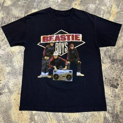 Beastie Boys Tour Geschenke Unisex T-Shirt Amerikanisches Oversized Kurzarm Herren- und Damenmode Street Hip-Hop Rock Top