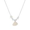 Seaside Starfish & Seashell Pendant Necklace: Summer Accessory for Women, Perfect for Enhancing Skirt Outfits and Creating a Coastal Vibe.