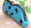 Kyosuke Glasses Clasp Cat Case, Purse, M-Shaped, Yumeji/Black