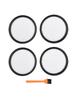 2/4-Pack Filter For HART 20V Cordless StickVacuum HPSV01, HPSV01B, HPSV50