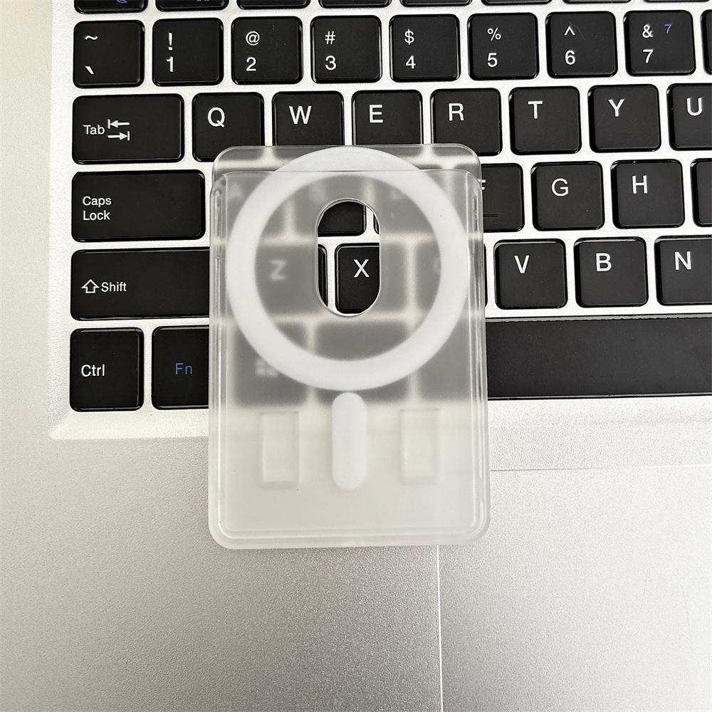 

Magnetic for Magsafe Solid Clear Wallet Slot Card Case for iPhone 17 16 15 14 13 Pro Max Samsung S25 S24 S23 Ultra Pocket Bag Card Holder