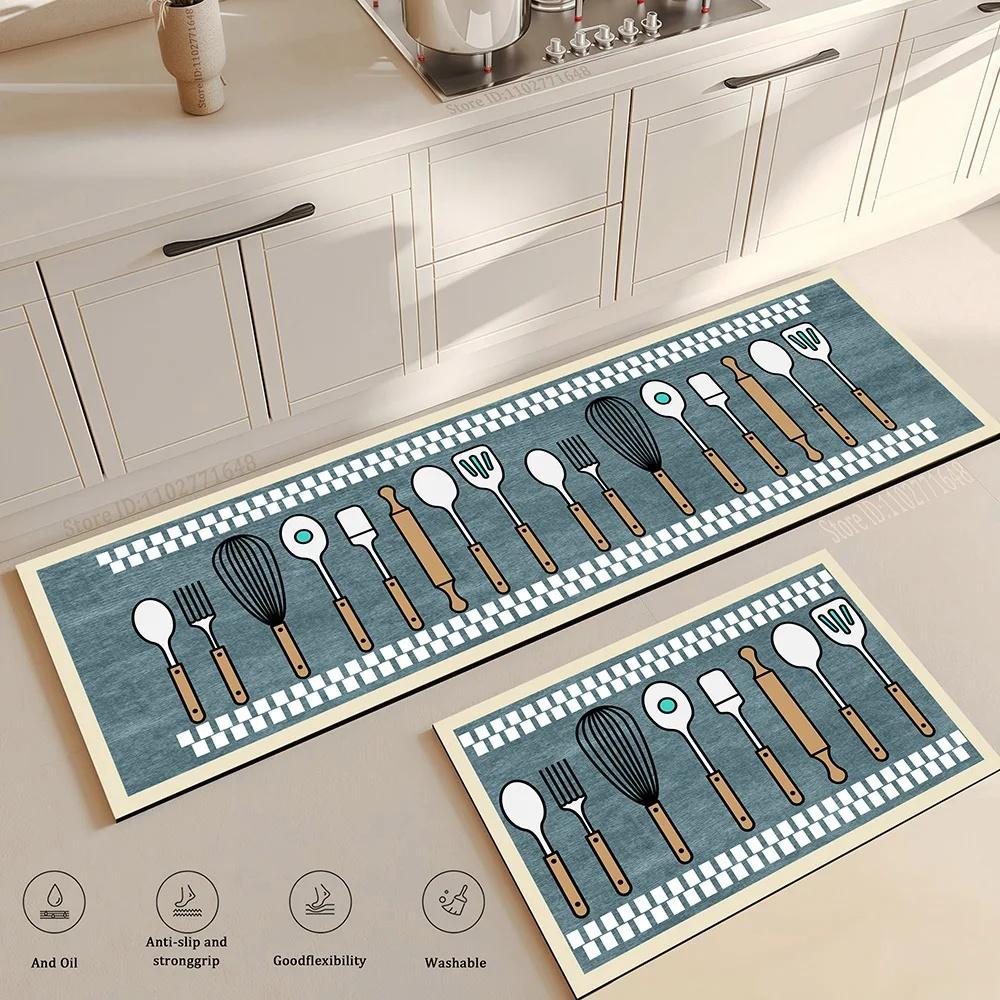 Kitchen Floor Mat Carpet Rug Simple Entrance  Mat Home Decor Living Room Long Area Rug Antifatigue Carpets for Living Room