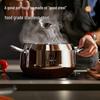 304 Stainless Steel Three-Layer Deep Soup Pot for Induction and Gas Stoves - Ideal for Baby Bottles, Stock, and Porridge.