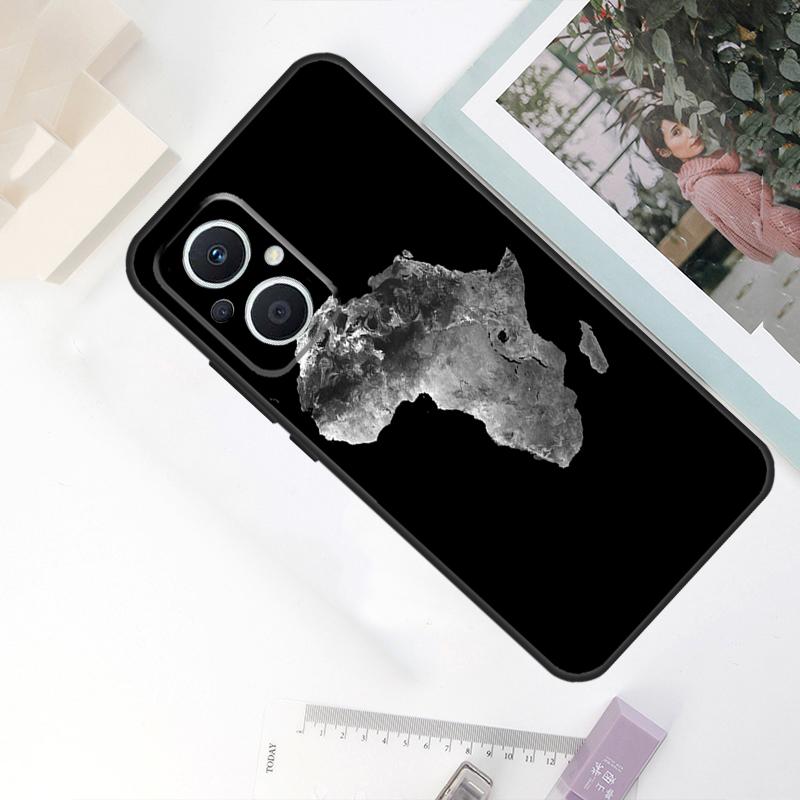 Africa Map Geography Case For OPPO Reno 11F 4Z 5Z 8T 10 Pro 4 6 7 8 5 Lite OPPO Find X6 Pro X2 X3 X5 Lite Cover