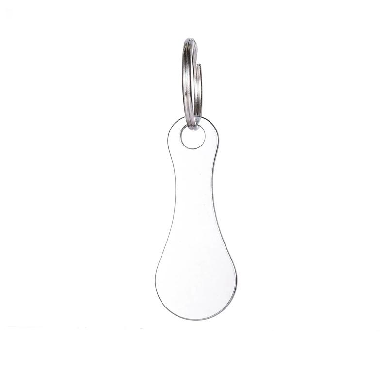 Metal Shopping Cart Tokens Trolley Token Key Ring Decorative Keychain Multipurpose Shopping Portable Home Outdoor Accessories