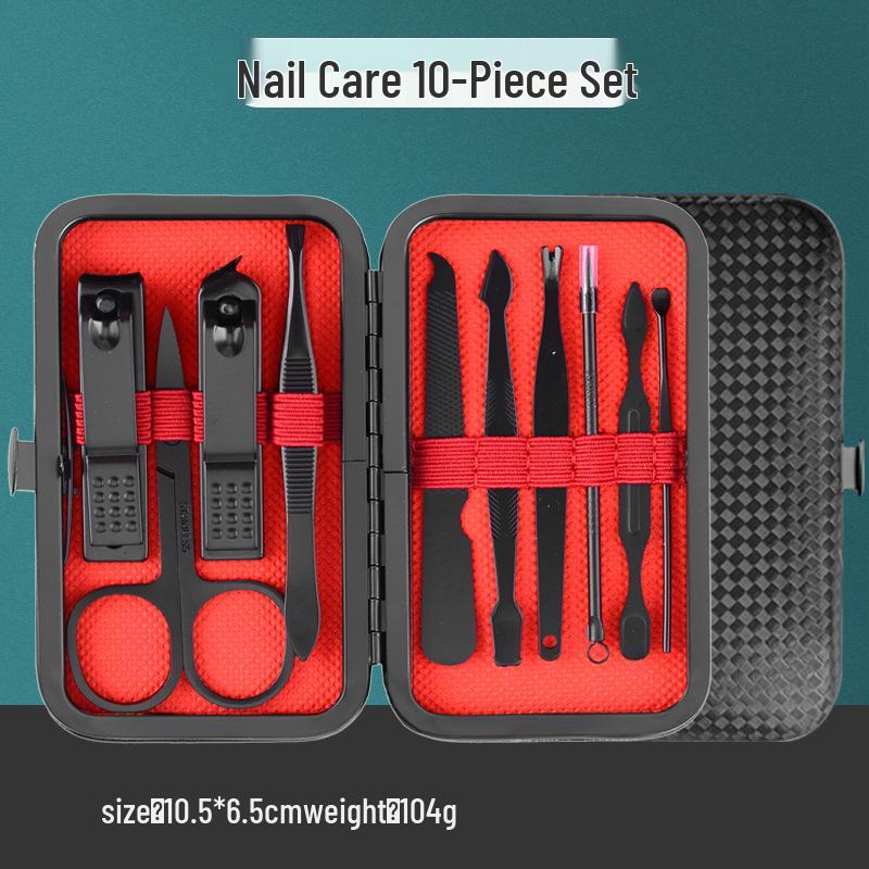 Spot Black 24-Piece Stainless Steel Nail Clipper & Pedicure Set