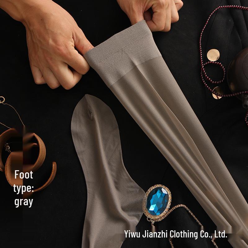 Women's Ultra-Thin Over-the-Knee Cut-to-Fit Thigh-High Stockings with Non-Slip Heel for Beautiful Legs