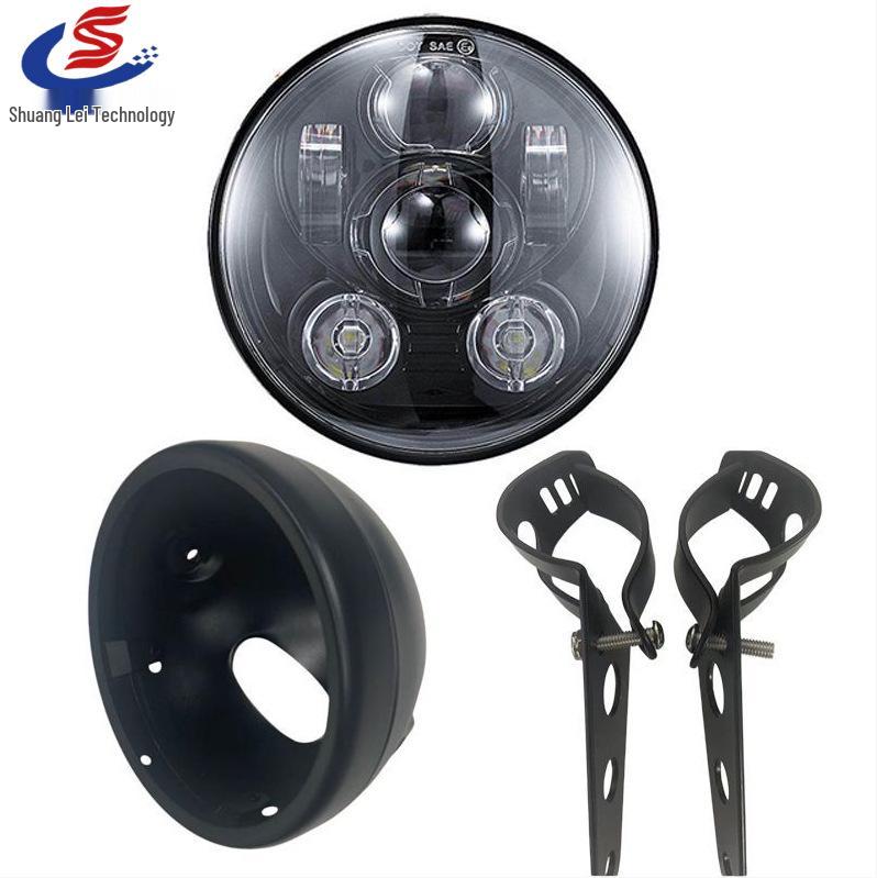 5.75 Inch LED Headlight for Harley x48, Dyna, 883R, 750, 1200, Benelli 250 Motorcycles & Scooters