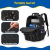 Professional Work Shoulder Bag Waterproof Thicken Tool Backpack Hardware Tool Storage Bag for Construction Contractors Plumbing