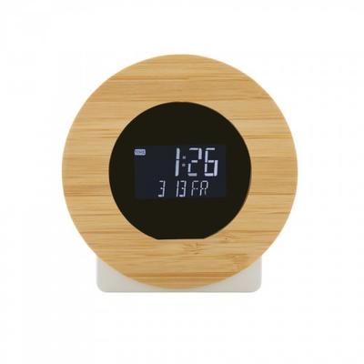 Utah Recycled ABS Plastic Round Digital Desk Clock