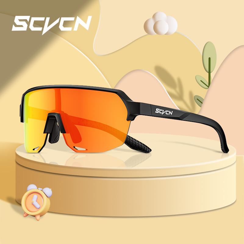 SCVCN Kids Sports Cycling Sunglasses Boys Girls Outdoor Bike Eyewear Child Camping Goggles MTB Fishing Bicycle Glasses UV400