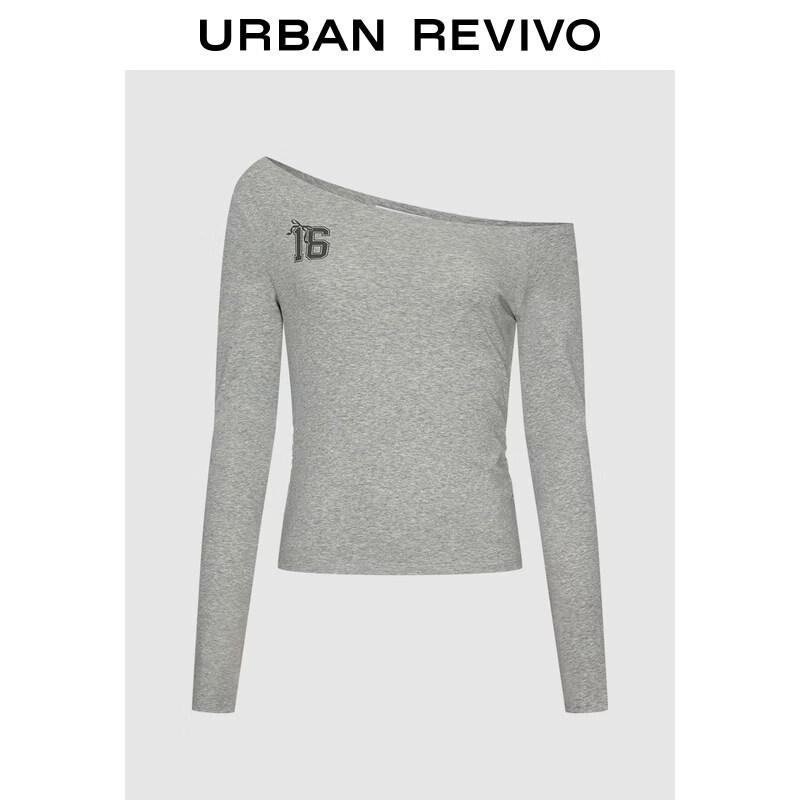 UR Damen Digitaldruck Ein-Schulter Kurz-T-Shirt