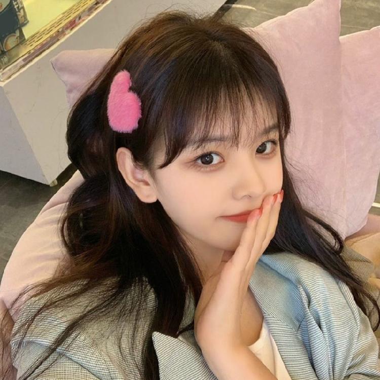 Plush Duckbill Heart Hairpin Birthday Spring Girl Headwear Party Hair Clip