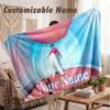 Custom Name Flannel Blanket,Harry Styles Lightweight Warm Bed Blanket For Couch & Holiday Gift
