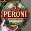 Metal Wall Art Peroni Beer Logo Italian Brewing Sign Classic Brand Decor