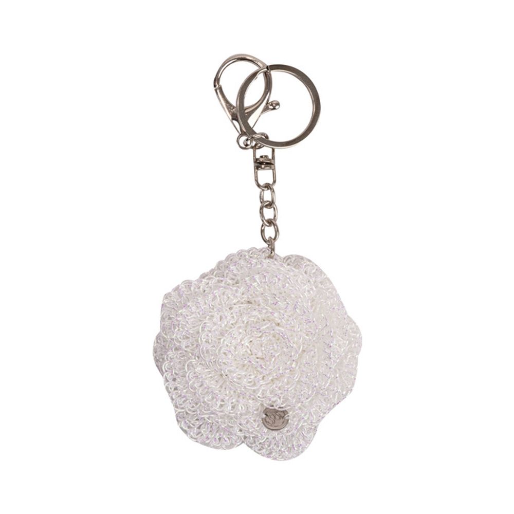 Slowslowly No.219 / Metallic Camellia Key Ring _ Aurora