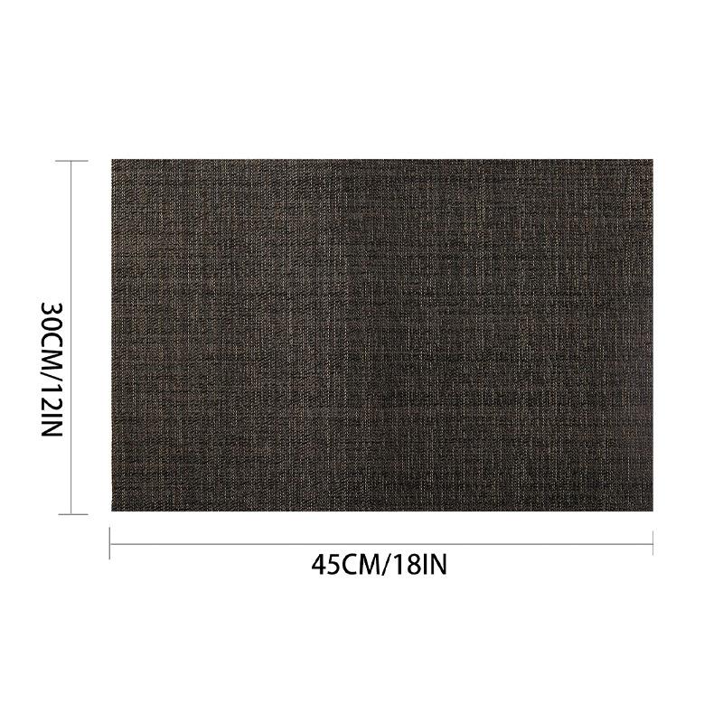 Japanese-style simple placemat Western food mat Household hotel table mat Dining table mat Coaster bowl mat Woven anti-scalding and heat