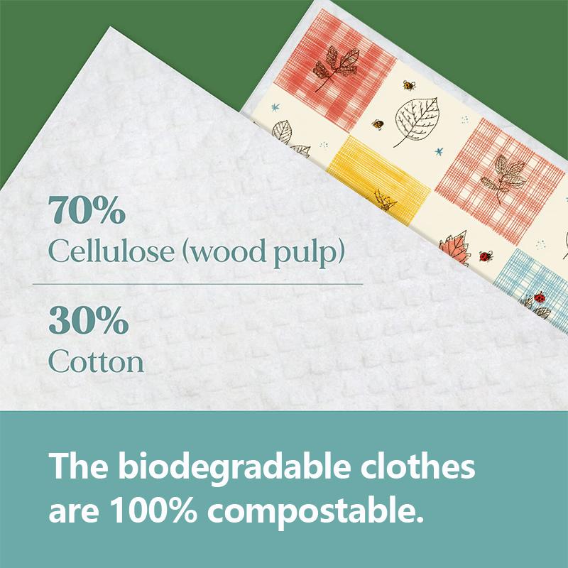 Cleaning Cloth Reusable Kitchen Dish Towels Eco-friendly Microfiber Marple Leaves Plaid Print Dishcloths Lint Free Washable Duster Rags Tea Towels